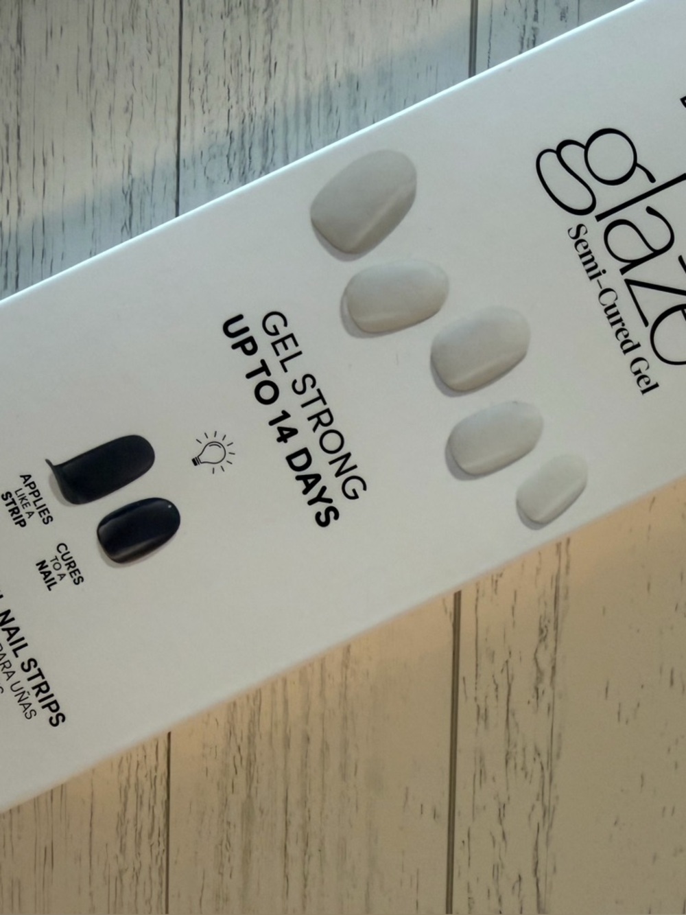 Dashing Diva Glaze Semi-Cured Gel Nail Strips – GCM07 White Syrup